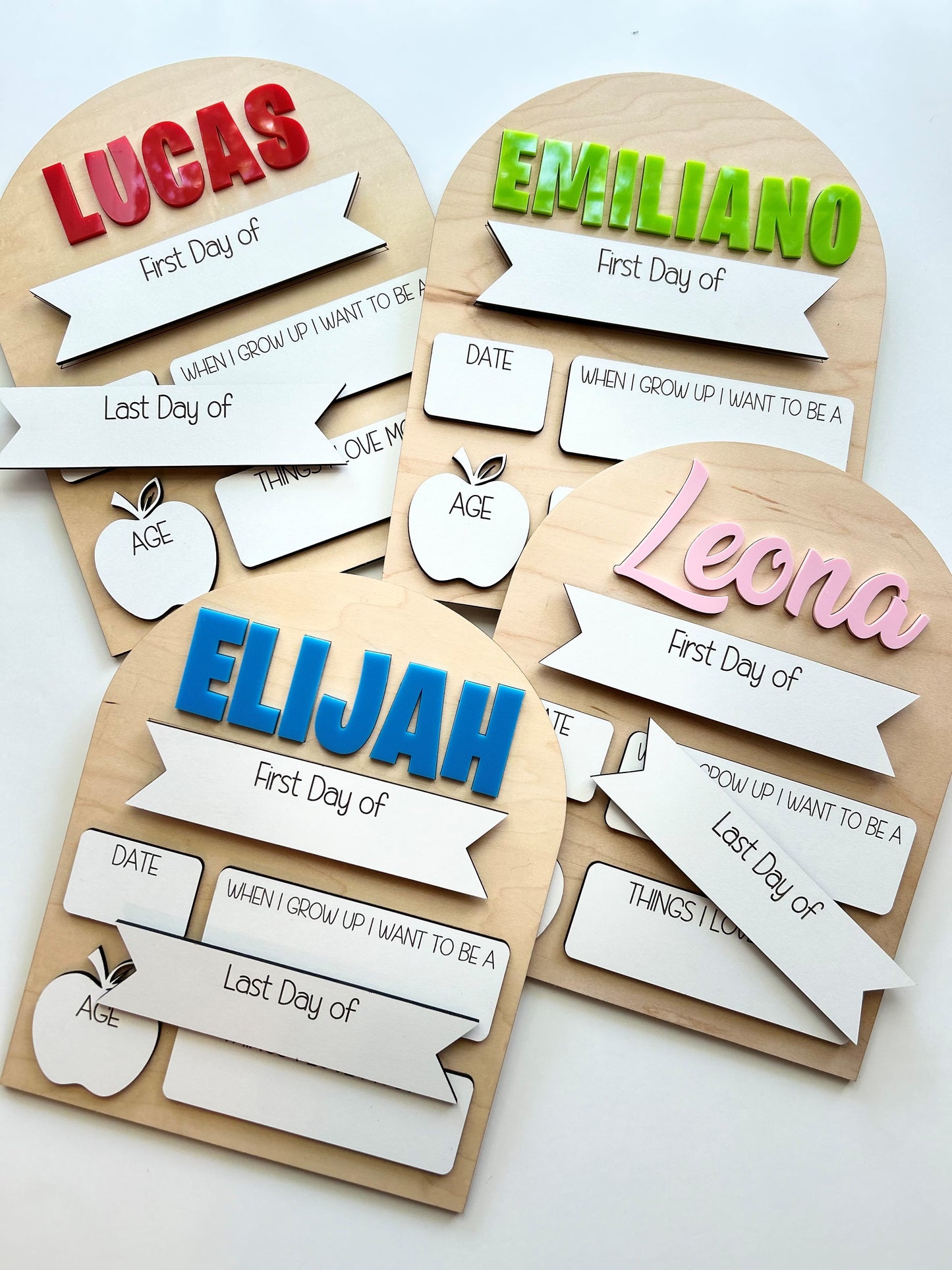 ARCHED Interchangeable Back to School Signs