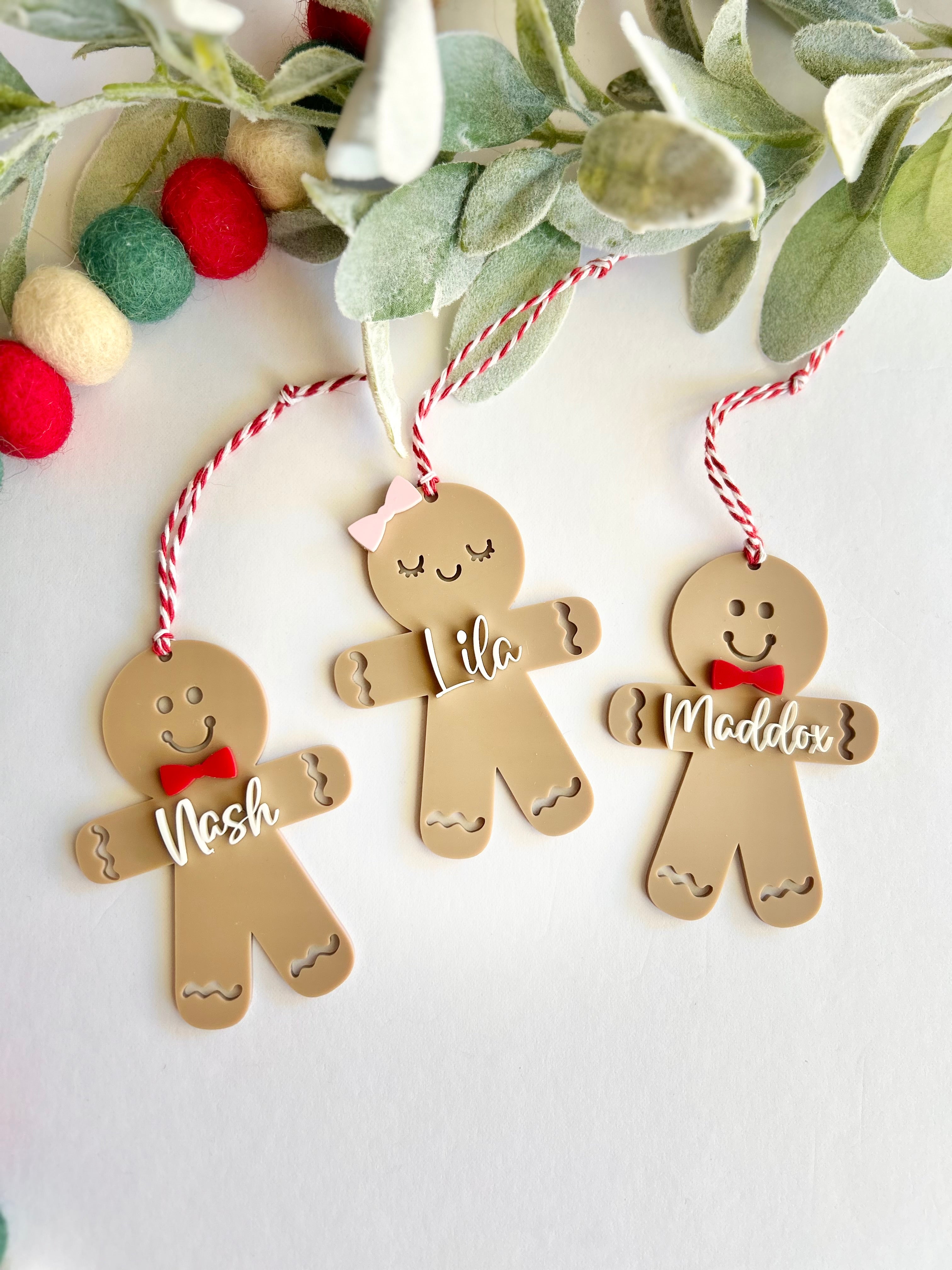 Custom Gingerbread Personalized Gingerbread Ornament – Nash & Mater Creations, LLC