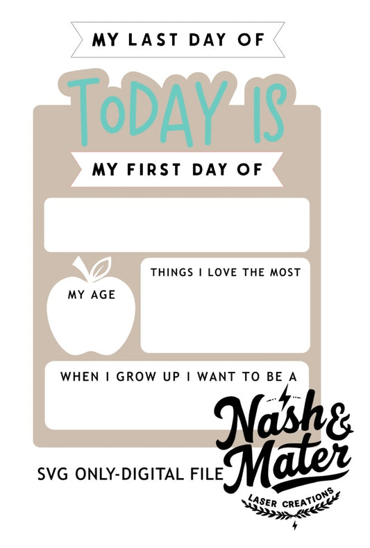 DIGITAL FILE- Back to School Sign