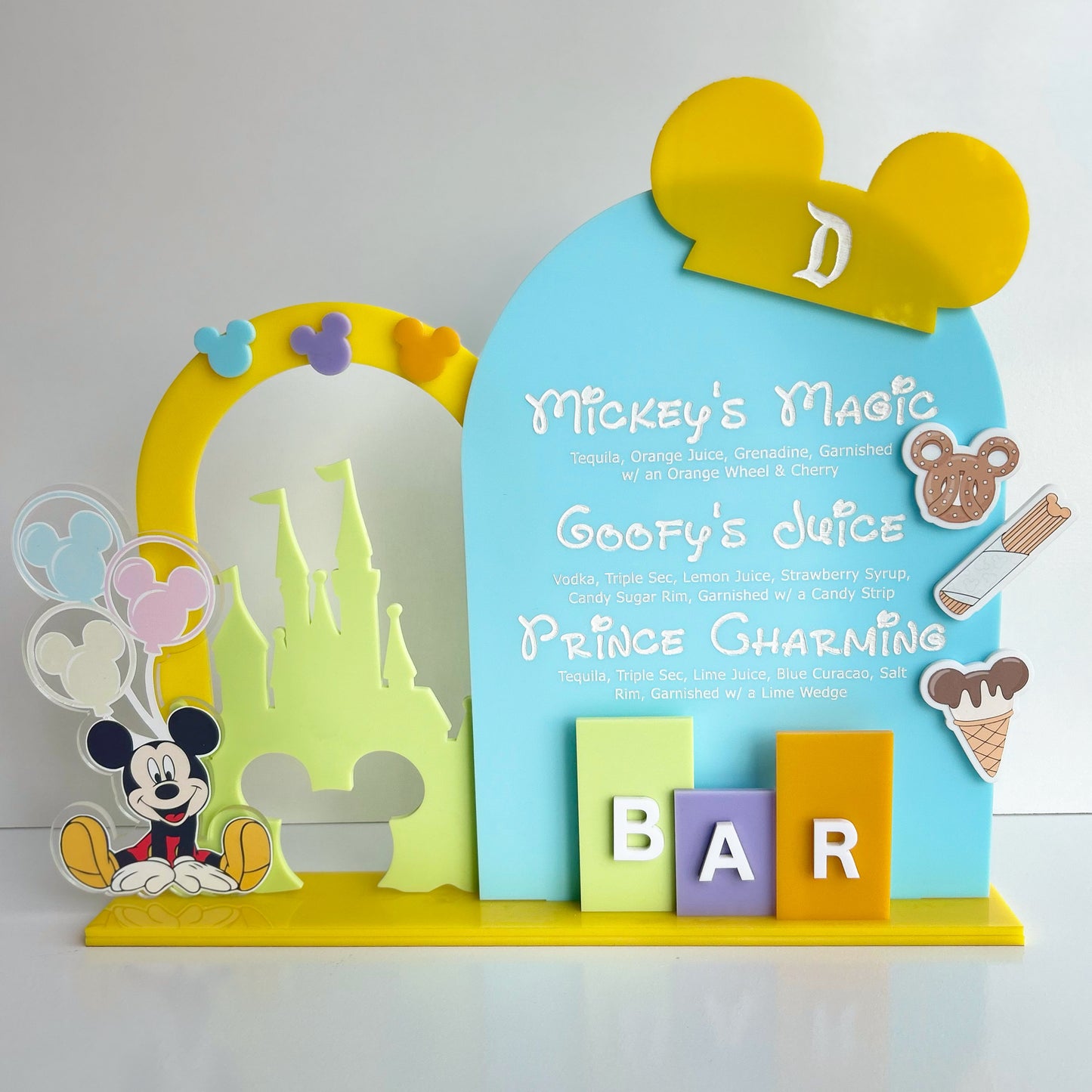 Disney Event Menu