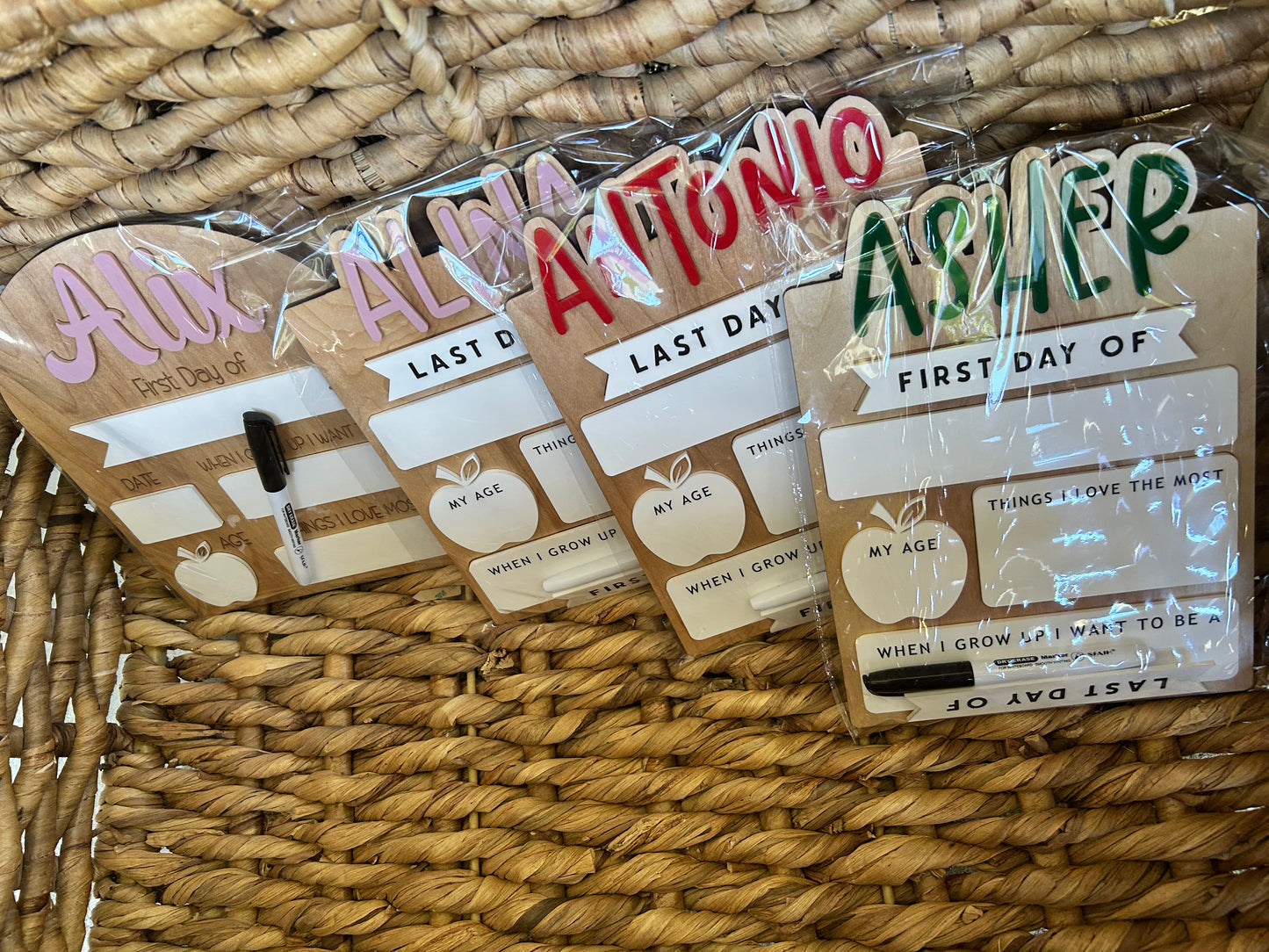 SQUARED Interchangeable Back to School Signs