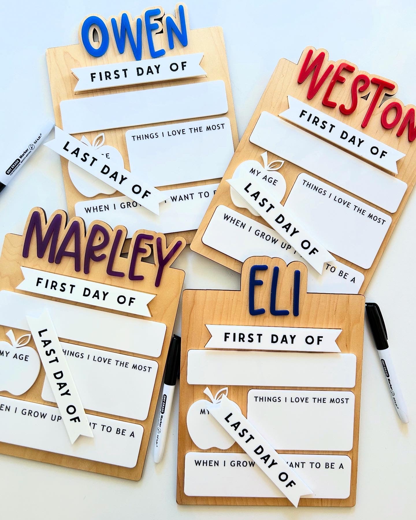 SQUARED Interchangeable Back to School Signs