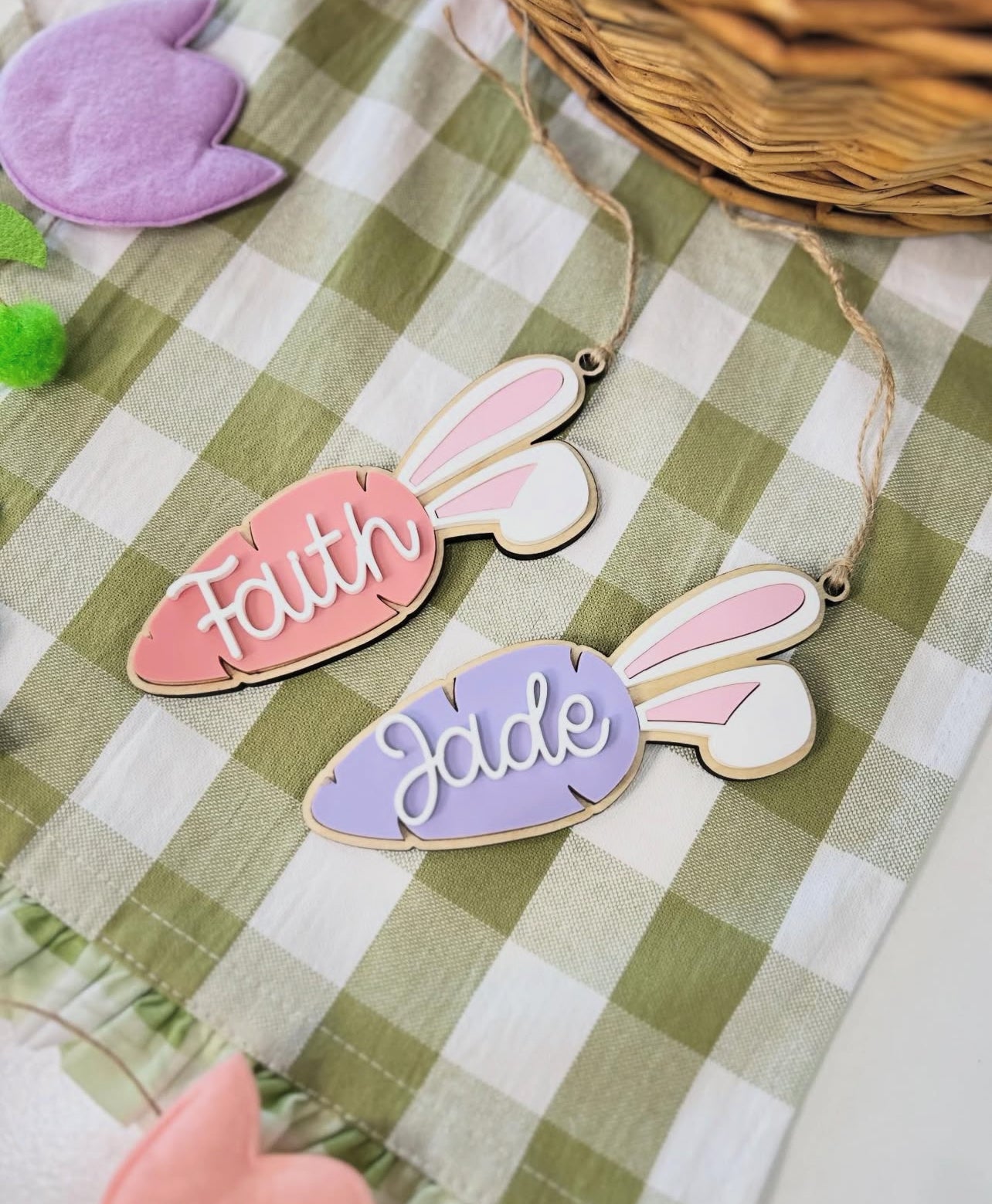 Easter Carrot Name Tag