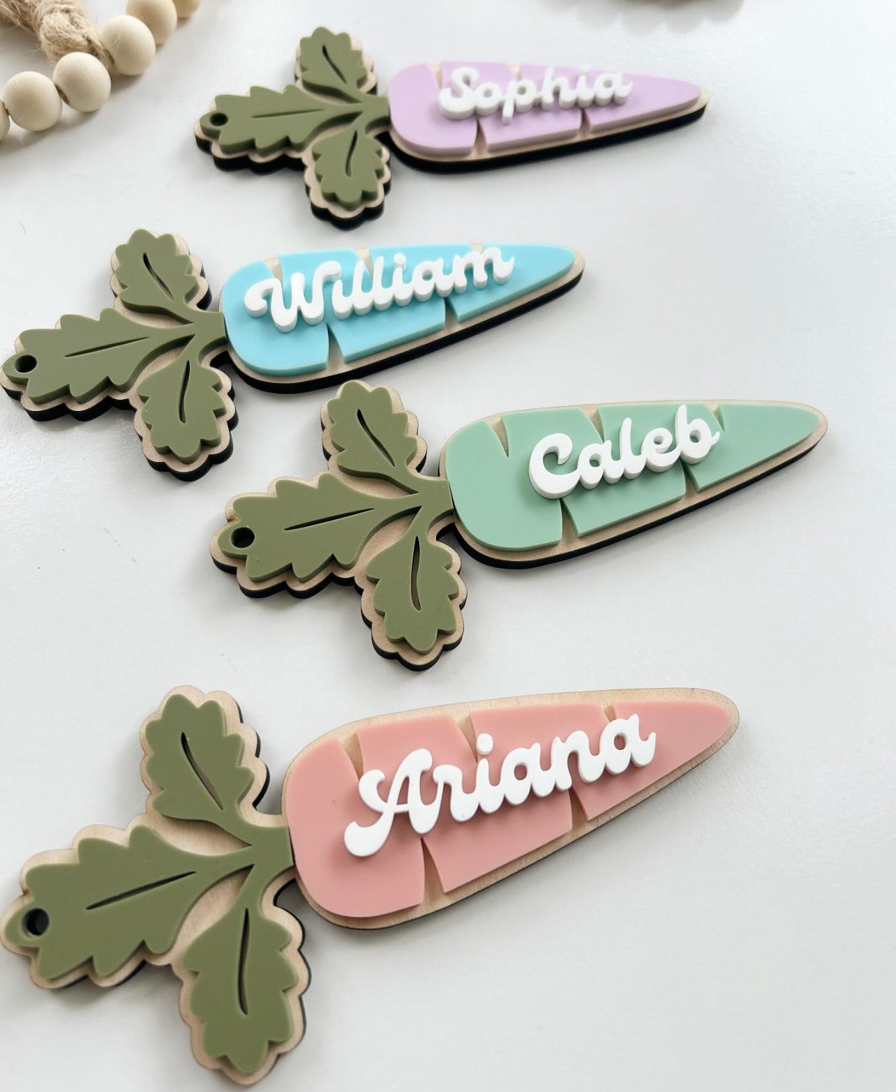 Easter Carrot Name Tags