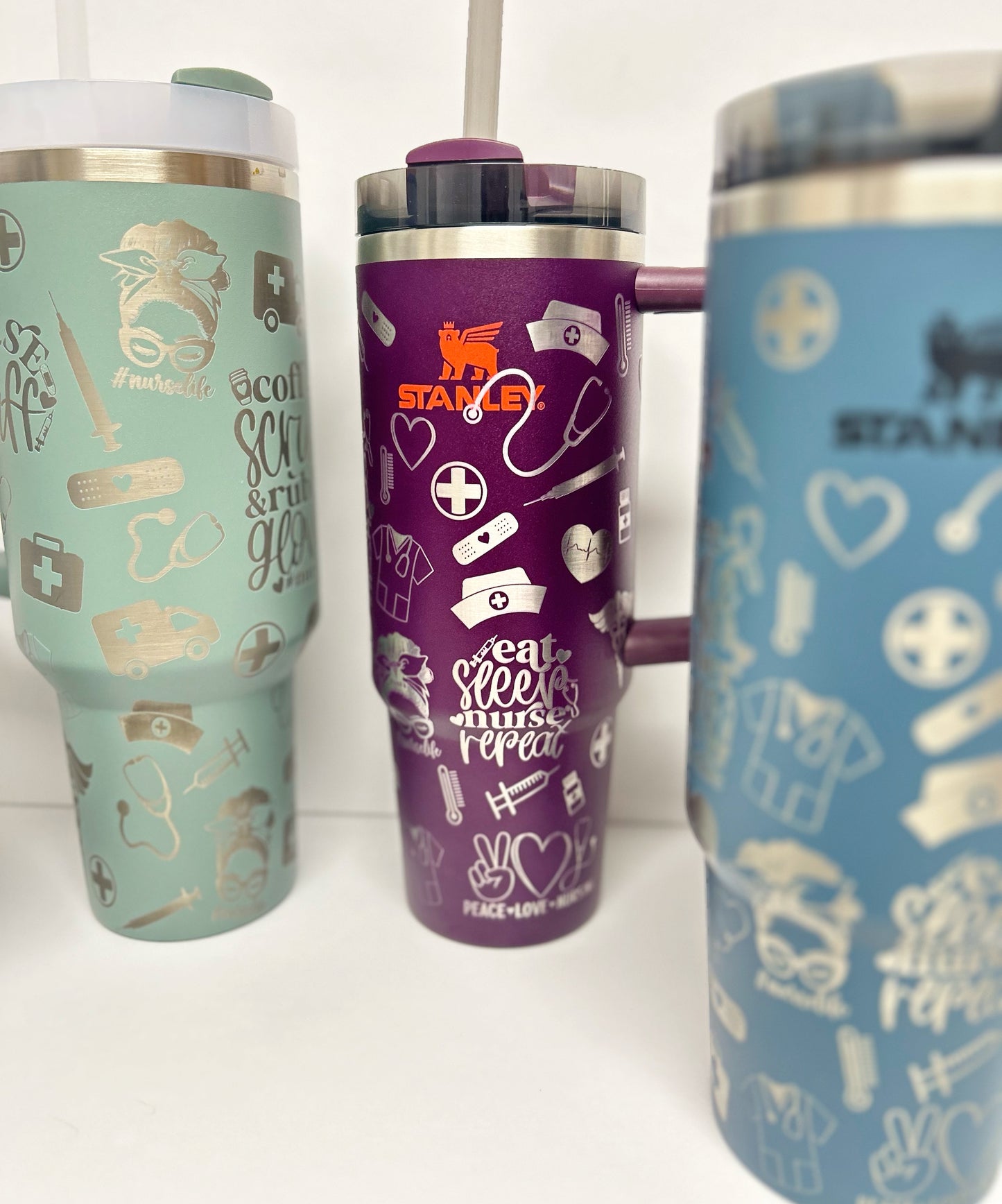 Nurse Themed 40oz Stanley Tumbler