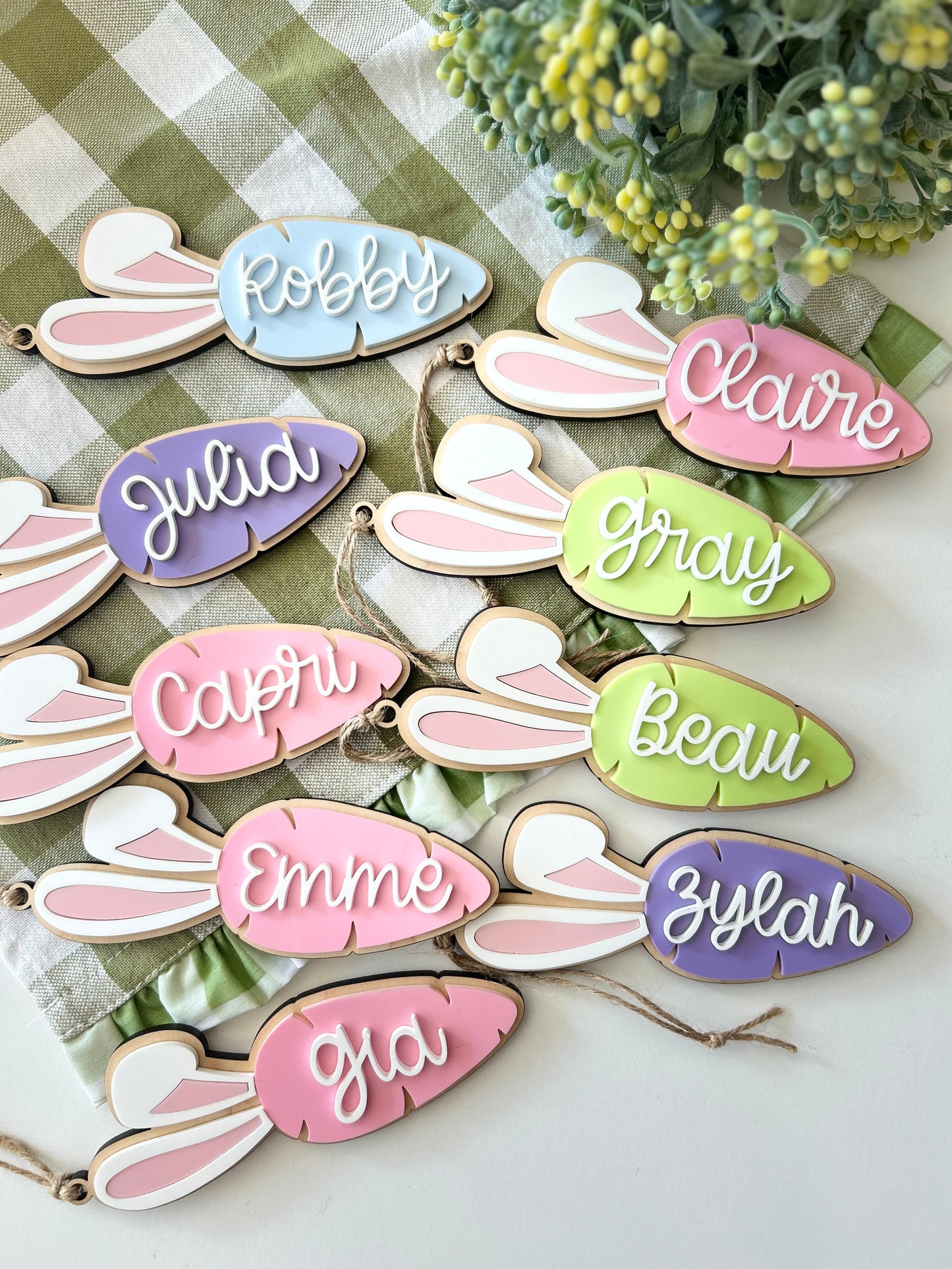 Easter Carrot Name Tag