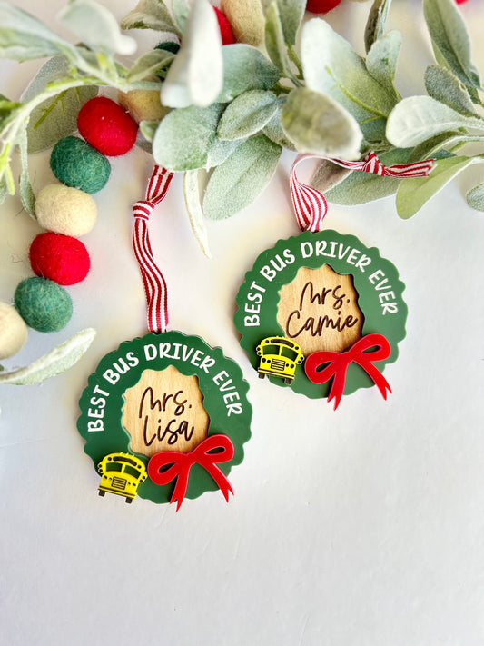 School Bus Driver Ornament