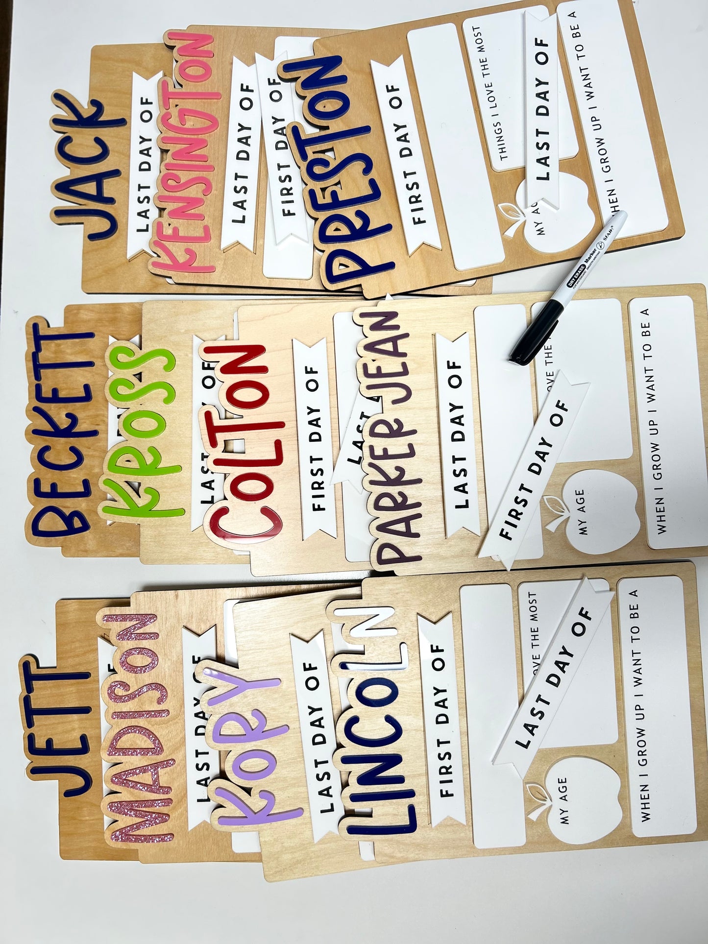 SQUARED Interchangeable Back to School Signs